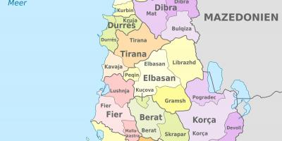Térkép Albán politikai
