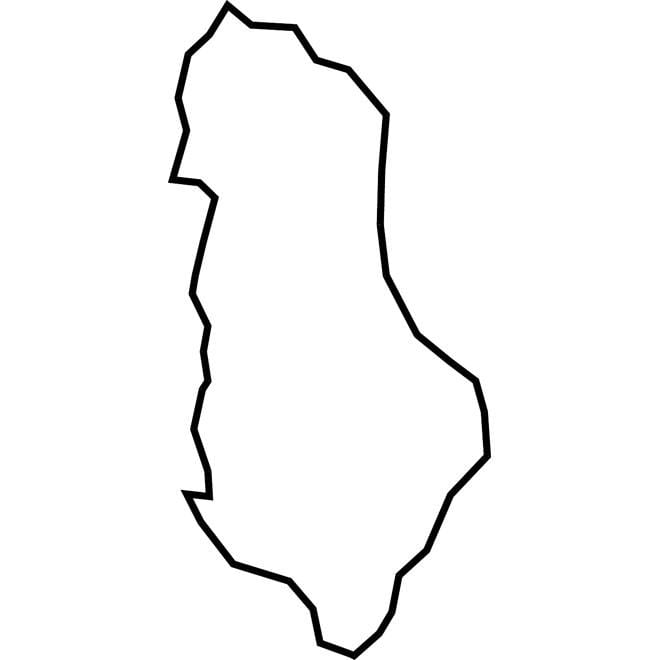 térkép Albánia térkép vektor