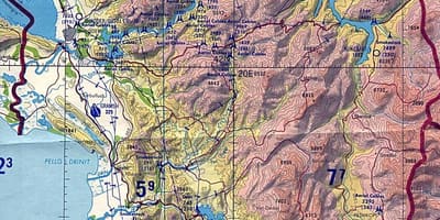 Térkép Albánia topográfiai