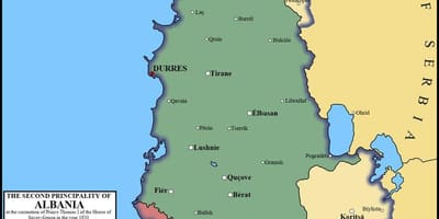 Térkép durres, Albánia