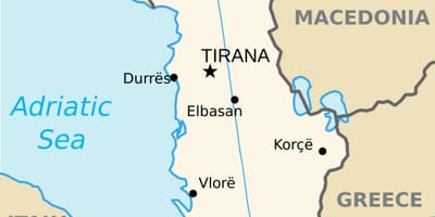 Térkép saranda Albánia
